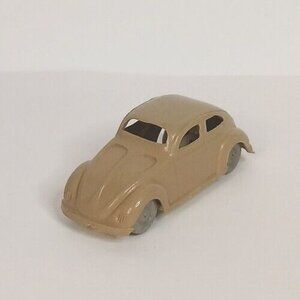 Ingap Volkswagon Beetle Plastic Toy VW Vintage Beige Good Condition Italy